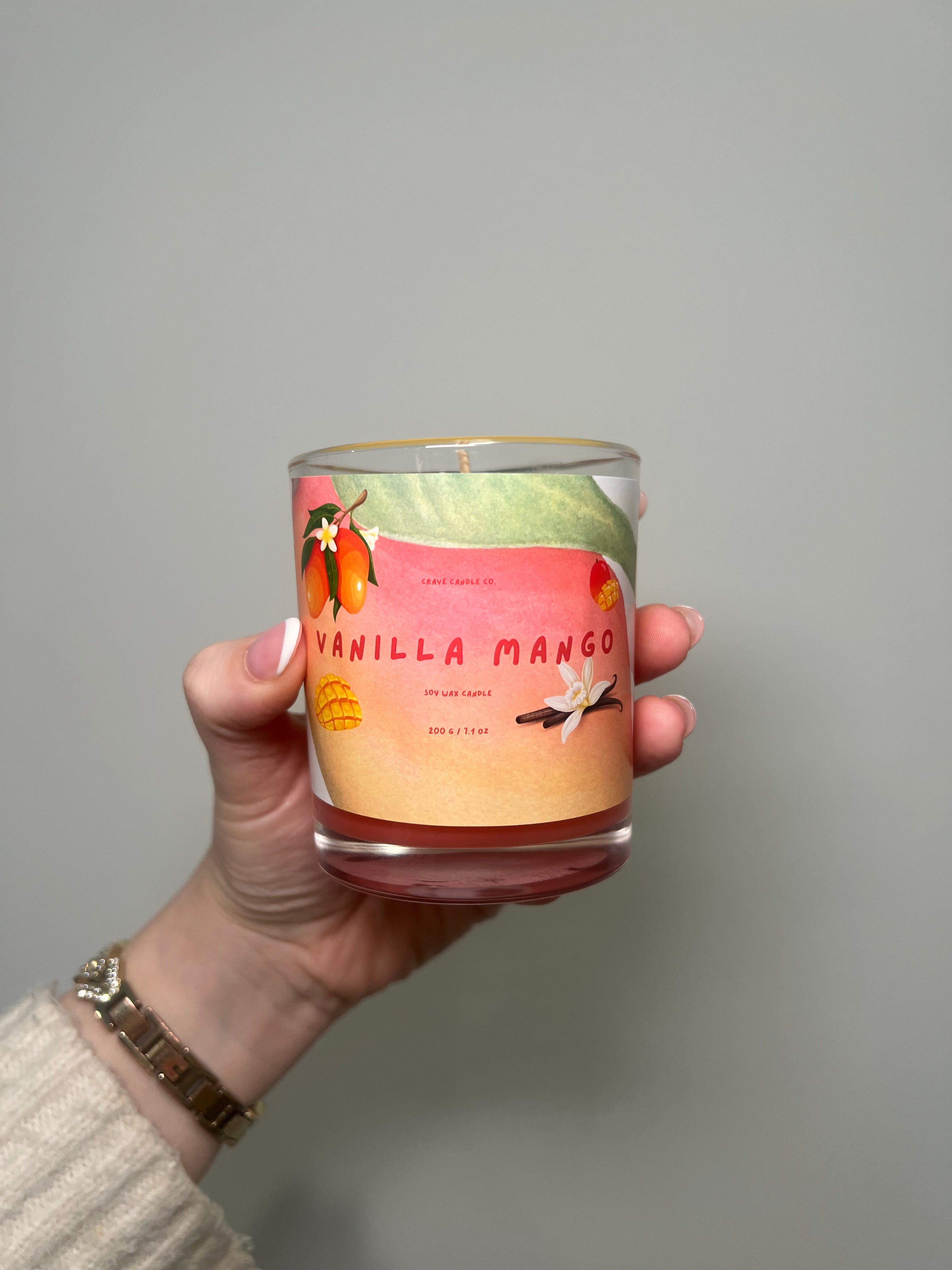 Vanilla Mango Scented Candle 200g