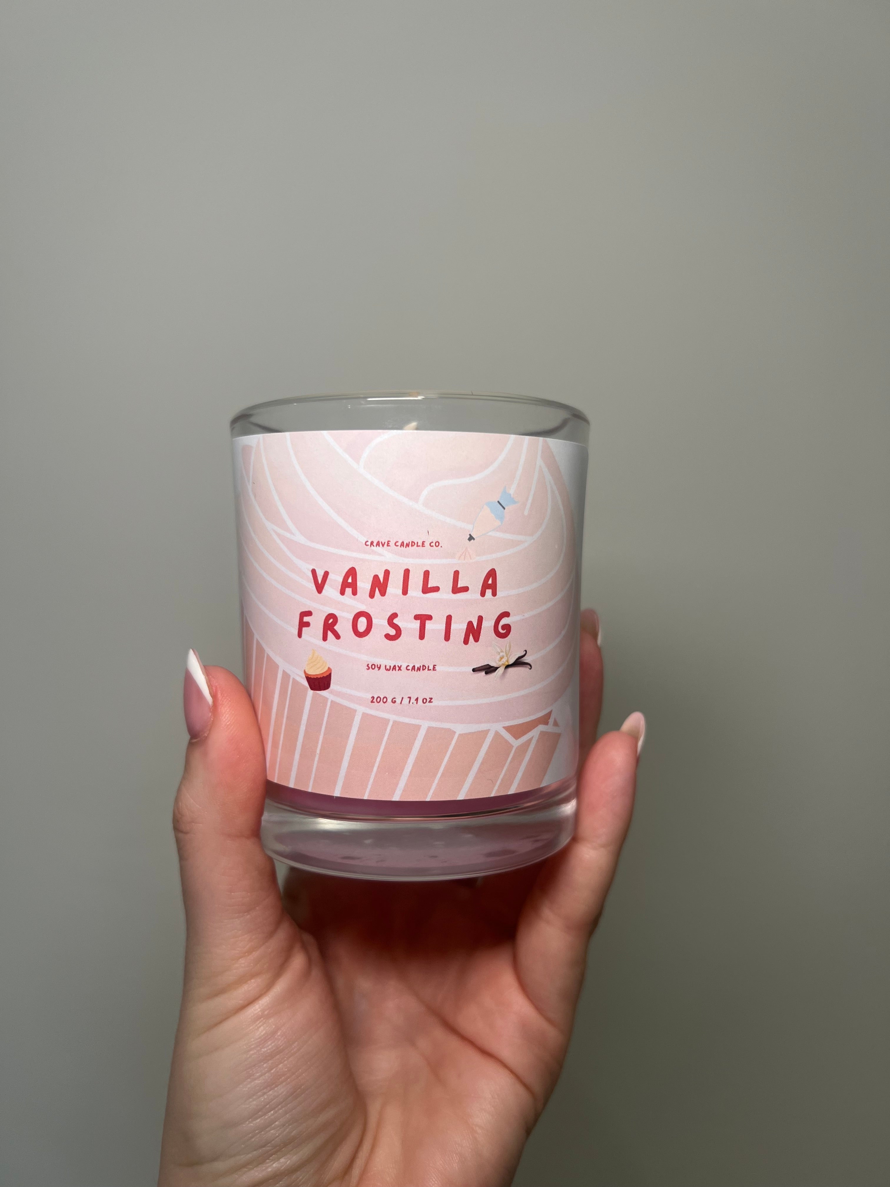 Vanilla Frosting Scented Candle 200g