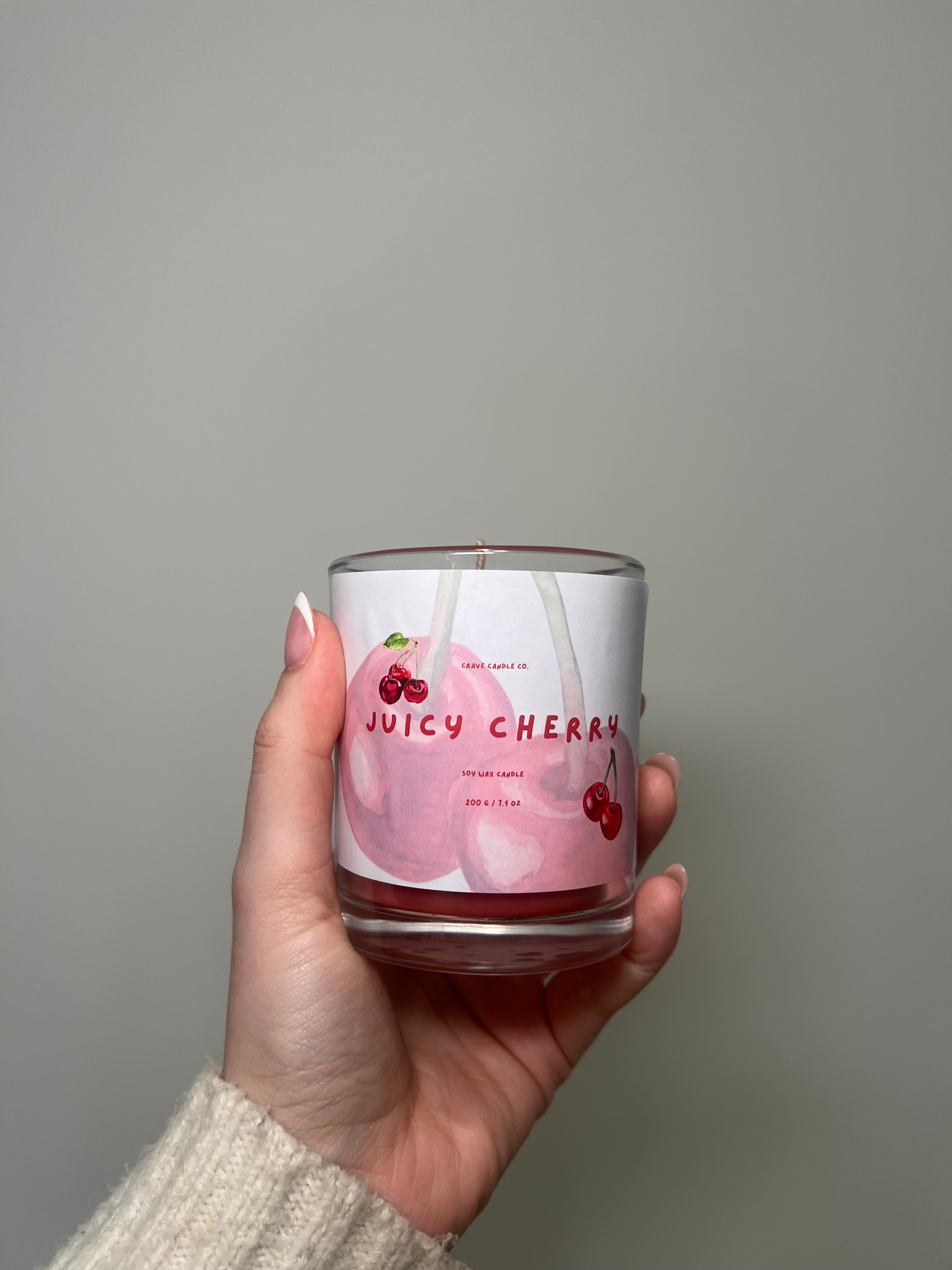 Juicy Cherry Scented Candle 200g
