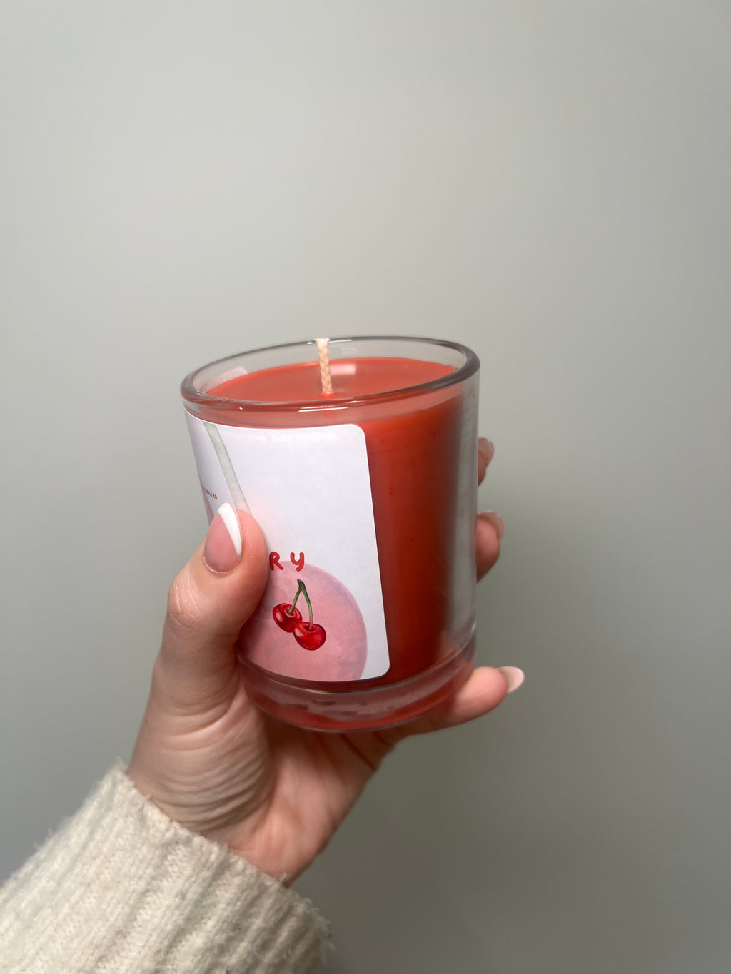 Juicy Cherry Scented Candle 200g