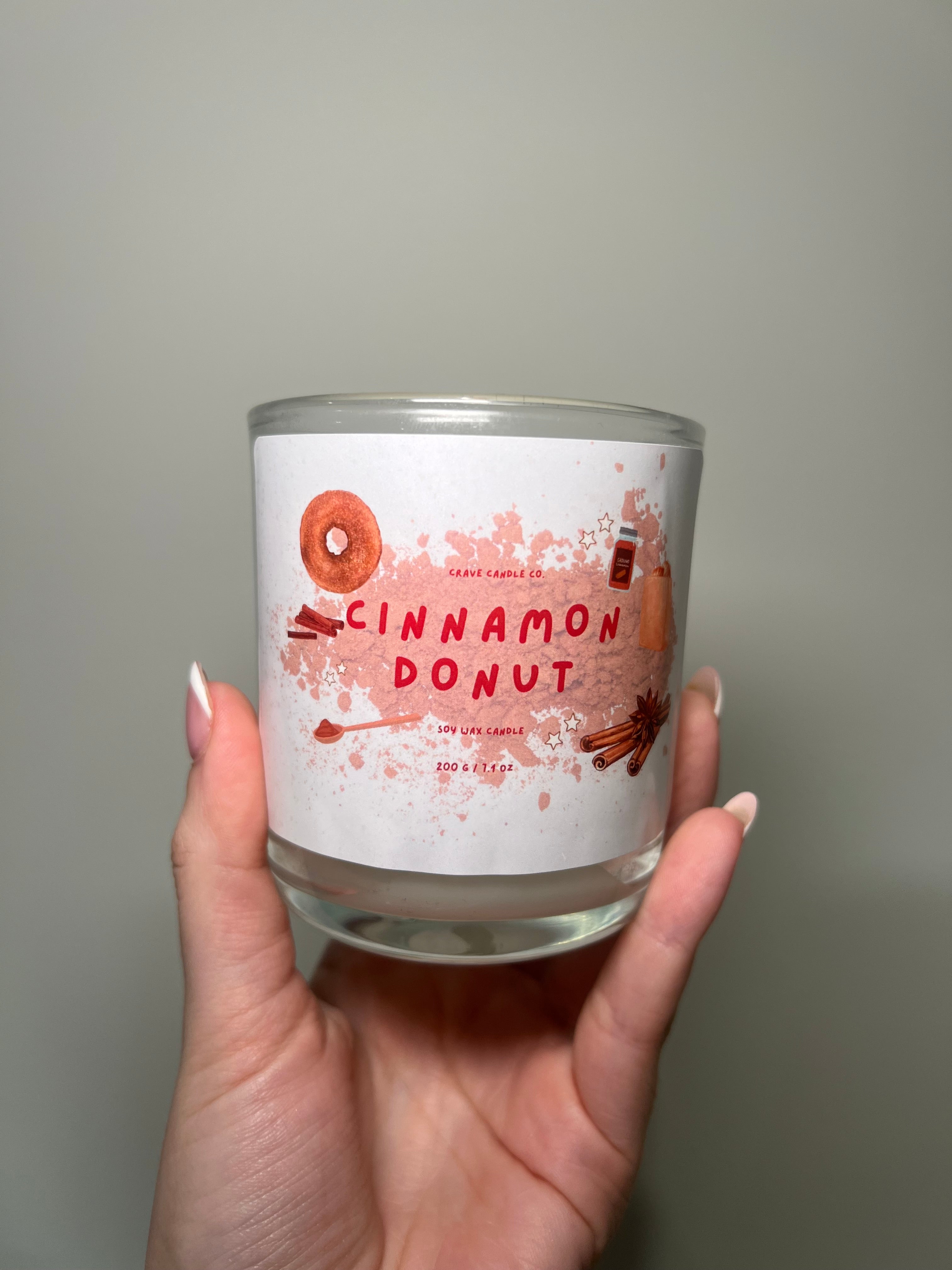 Cinnamon Donut Scented Candle 200g