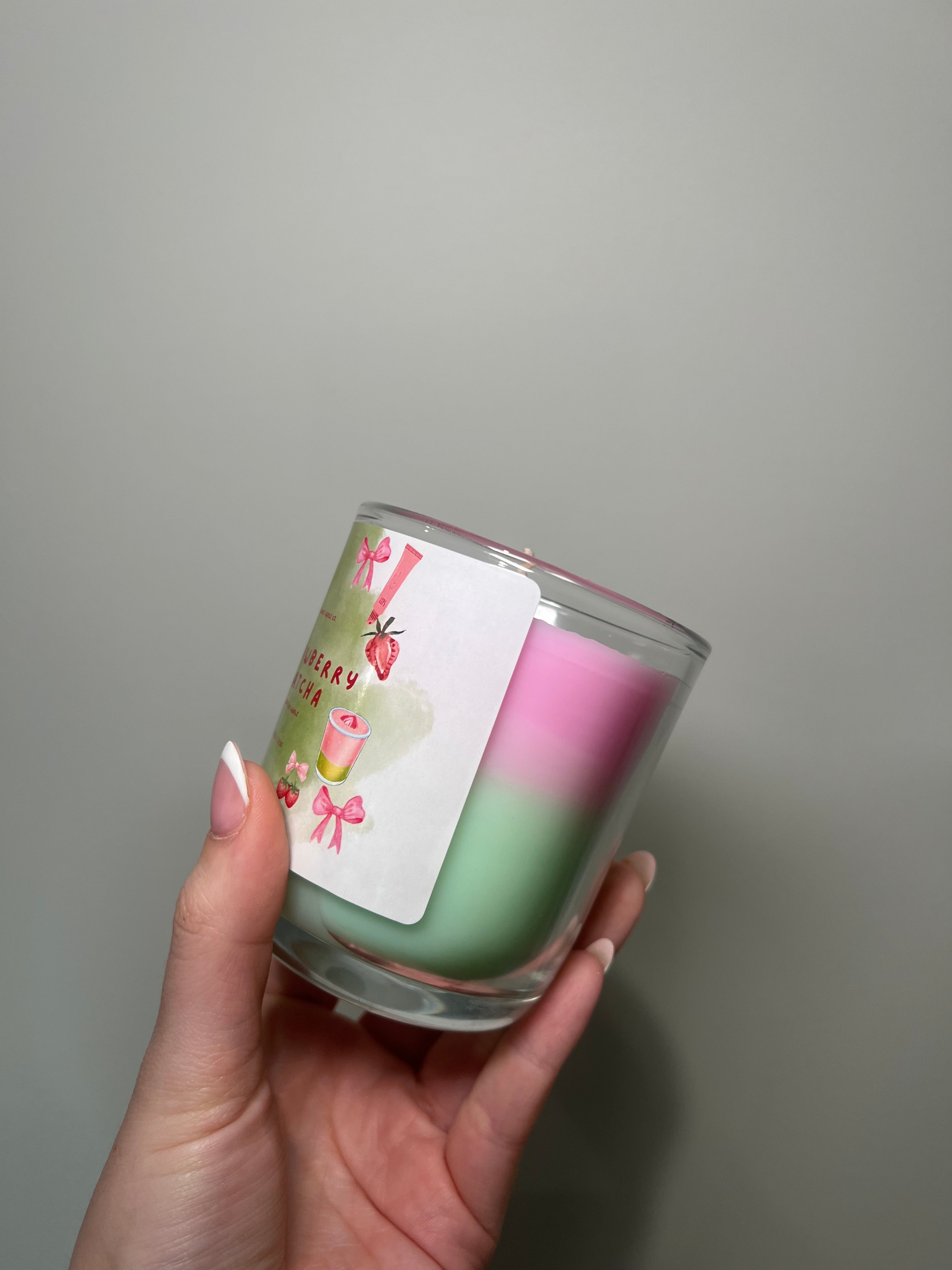 Strawberry Matcha Scented Candle 200g