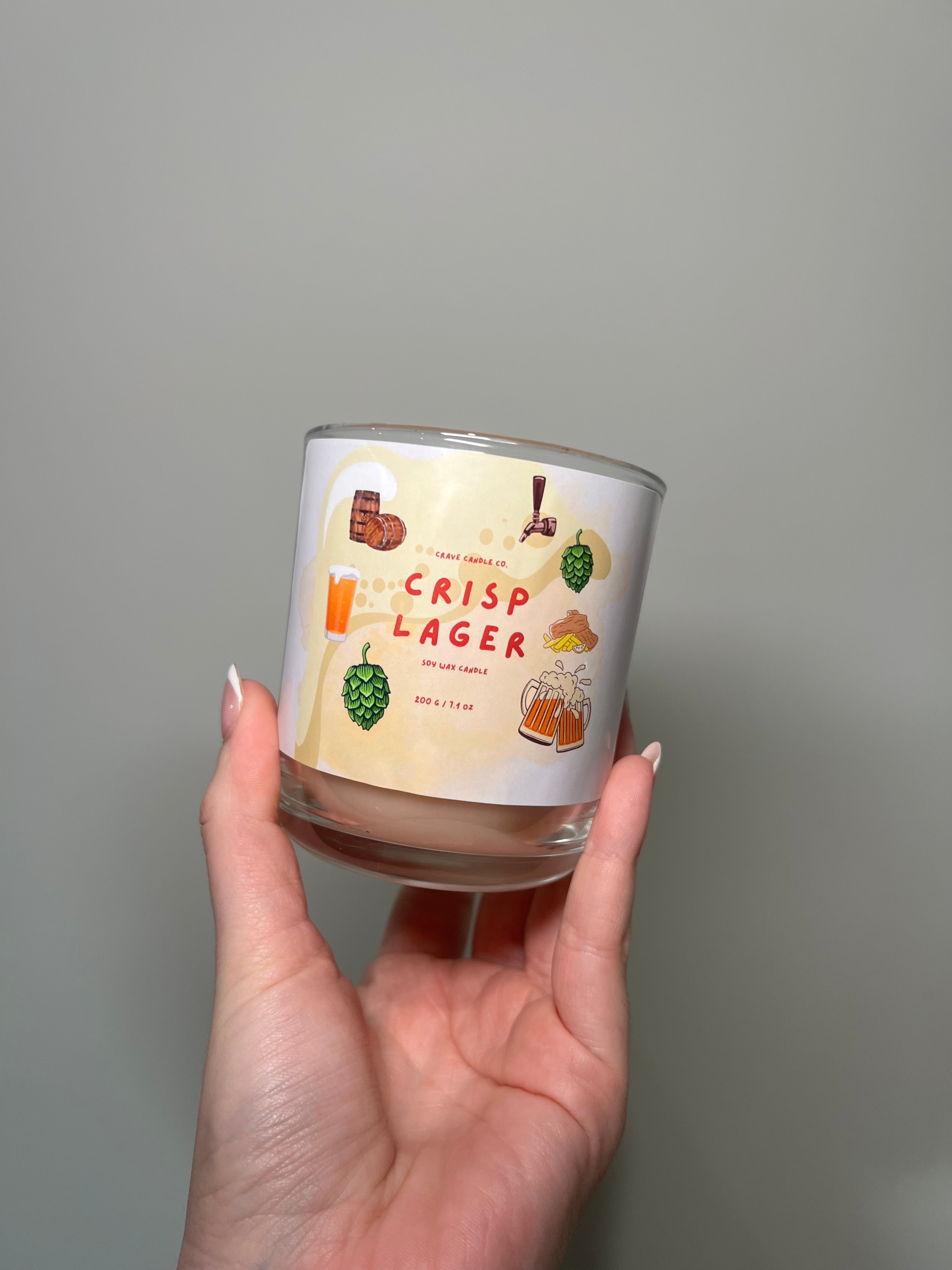 Crisp Lager Scented Candle 200g